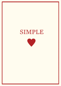 SIMPLE HEART :)redbeige