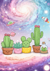 Galaxy Cactus Garden