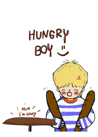 Hungry boy