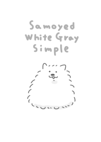 Simple Samoyed White Gray