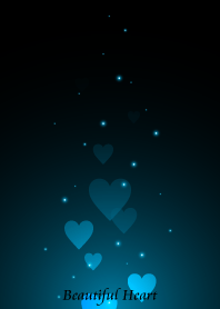 - Beautiful Cerulean Blue Heart -