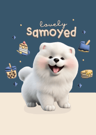 ซามอยด์น่ารัก : สีน้ำเงิน
