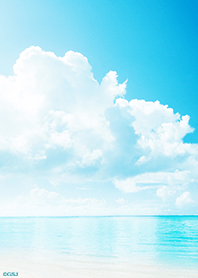 清新的夏日大海
