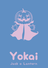 Yokai jack lantern Pale pastel blue