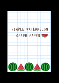 WATERMELON GRAPH PAPER/BLACK