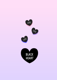 Smart gradation heart [black]