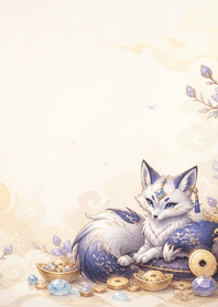 Indigo Topaz Fox Coin Fortune