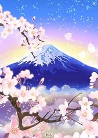 Mt. Fuji and Cherry blossoms from Japan