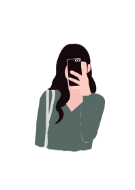 minimal girl : green 10%