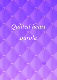 Quilted heart purple
