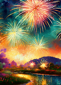 Beautiful Fireworks Theme#110