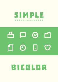 Simple BICOLOR [GreeneryIvory] No.206
