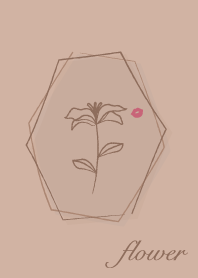 flower <Lips> brown