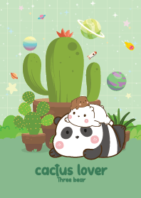 Three Bears Cactus Lover Cutie