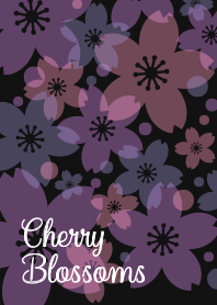 Cherry Blossoms5(black&pink)