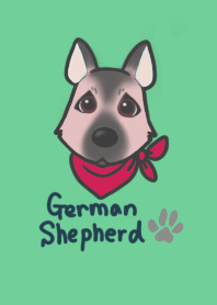German Shepherd's illustration Theme
