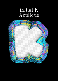 initial K Applique