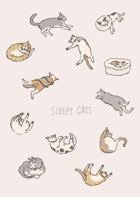 Sleepy Sleeping Cats