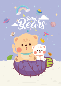 Chubby Baby Bear Friendly Violet