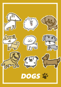 Various dogs.
