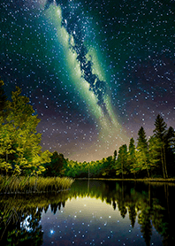 Beautiful starry night view#975