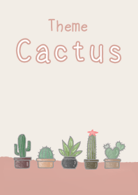 Theme Cactus Brown Pastel