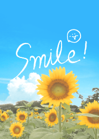 Smile sunflower feeling