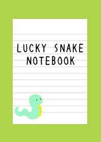 LUCKY SNAKE NOTEBOOK-RED-GREEN