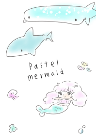 pastel mermaid.