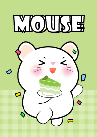 White Mouse  Love Green Color Theme