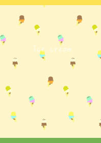 Cold Ice Cream2 on yellow