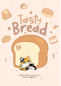 Cats Gang Relaxing Bread Time