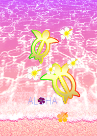 幸運のホヌ*ハワイ＊ALOHA+80