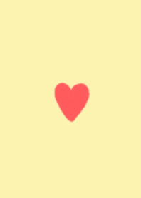 HEART/ YELLOW RED