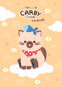 Carby&friends : Morning Cat (Brown ver.)