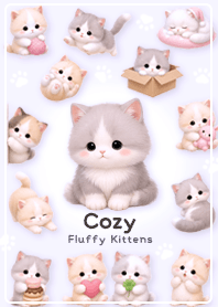 purple A fluffy kitten'...