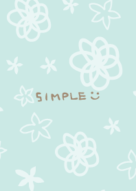 A white flower dances Light blue2 Japan