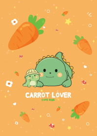 Dino Carrot Lover Cute