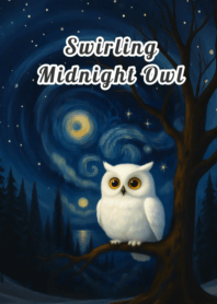 Swirling Midnight Owl