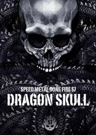 Speed metal bone fire Dragon skull 57