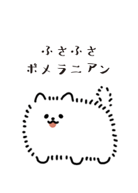 可愛的小白博美犬