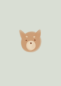 Shiba Inu / yellow green / beige