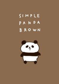 簡單的 熊貓 棕色的