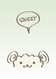 แกะน่ารักรูปแบบที่เรียบง่าย