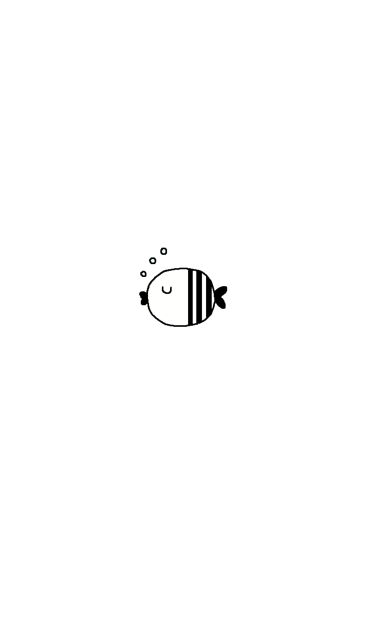 (simple fish theme x white )