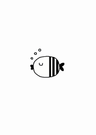 (simple fish theme x white )