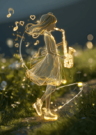 Light Trails of the Saxophone