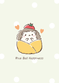 Hedgehog&Onigiri:green dot 2