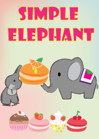 Simple cute elephant theme v.3