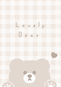 可愛的熊 / light beige.
